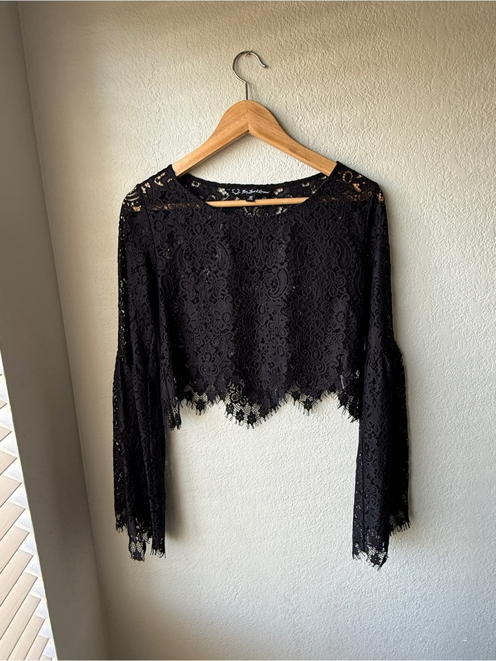For Love And Lemons Vika Lace Crop Top